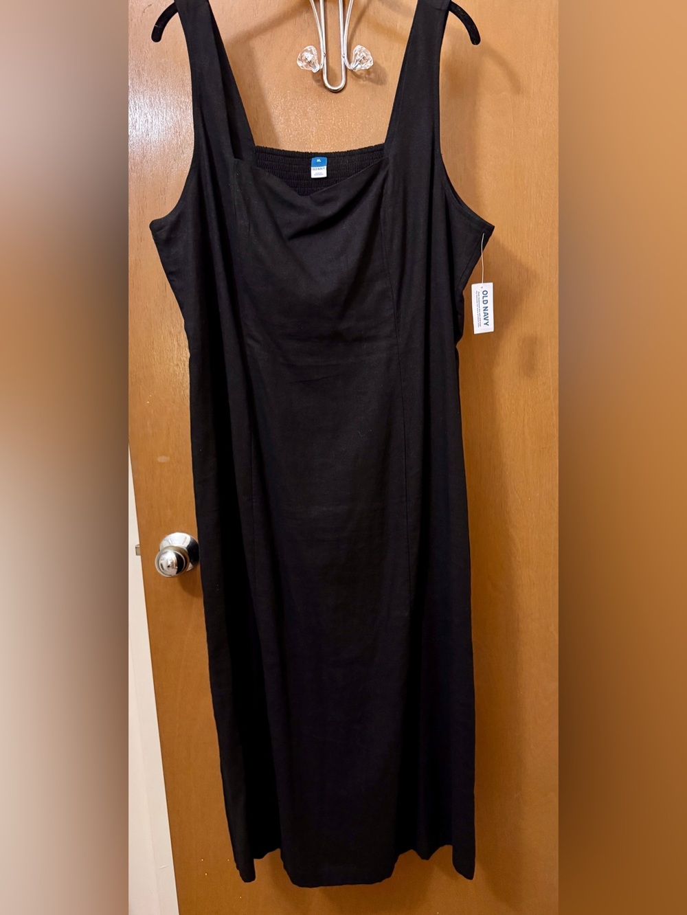Old Navy Black Sleeveless Midi flare dress